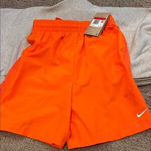 Nike Vibrant Orange Sports Shorts